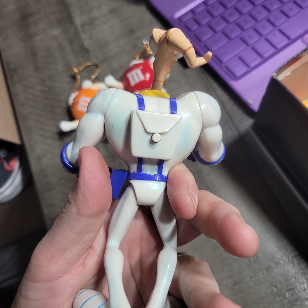 1995 PLAYMATES EARTHWORM JIM POP OFF HEAD FIGURE VERY RARE!! - Picture 3 of 4